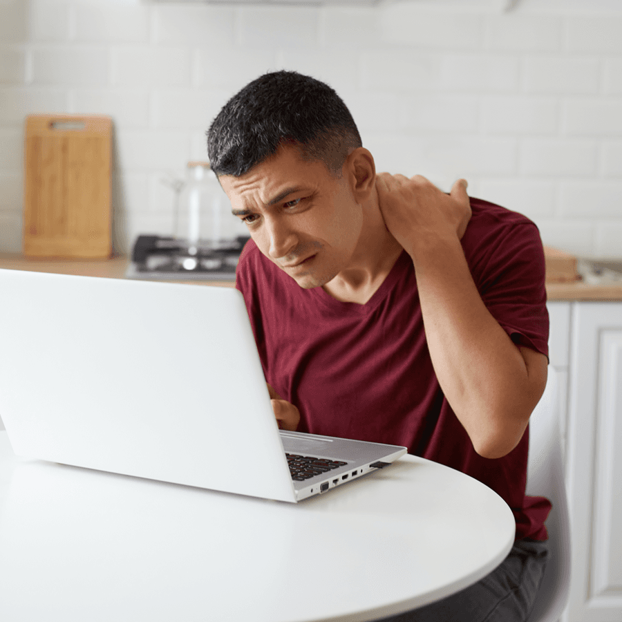 male-worker-sitting