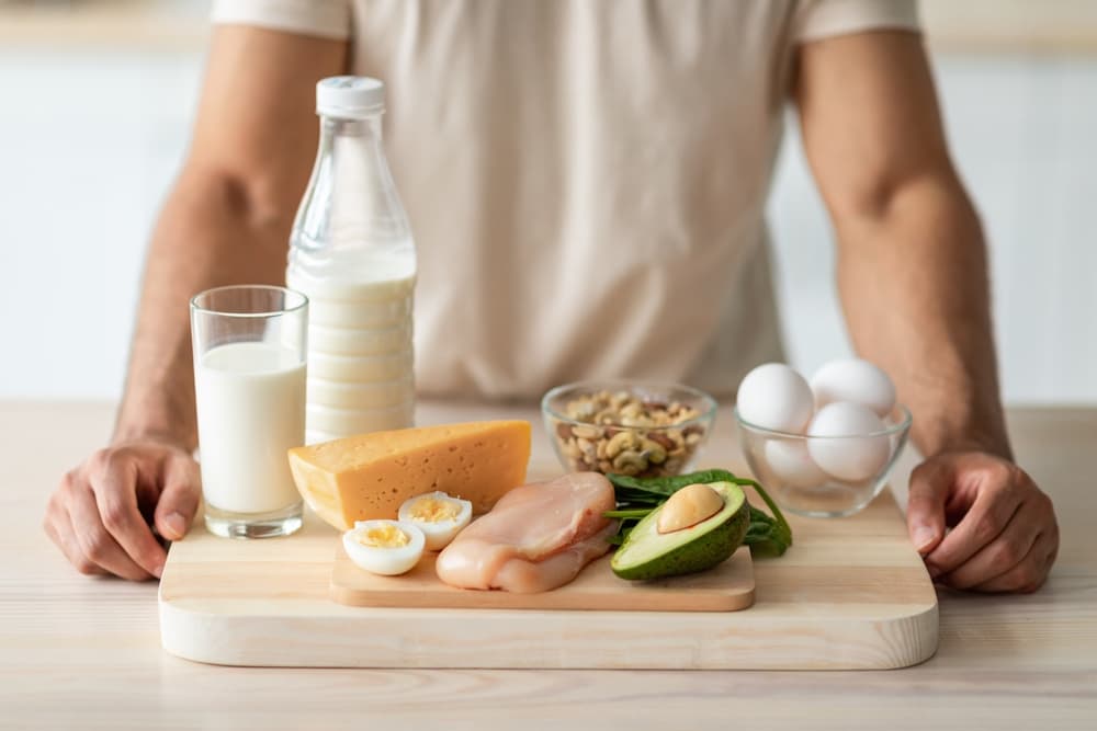 eggs, cheese, milk - foods to gain weight