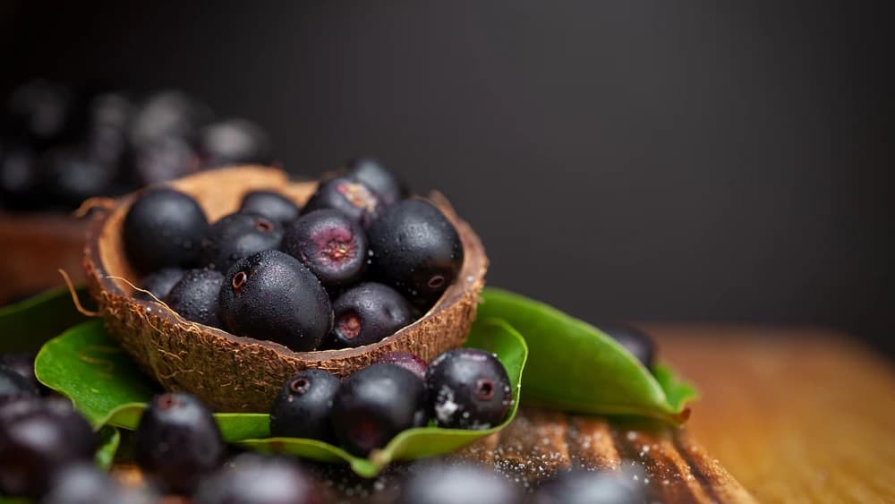 jamuns in a coconut shell