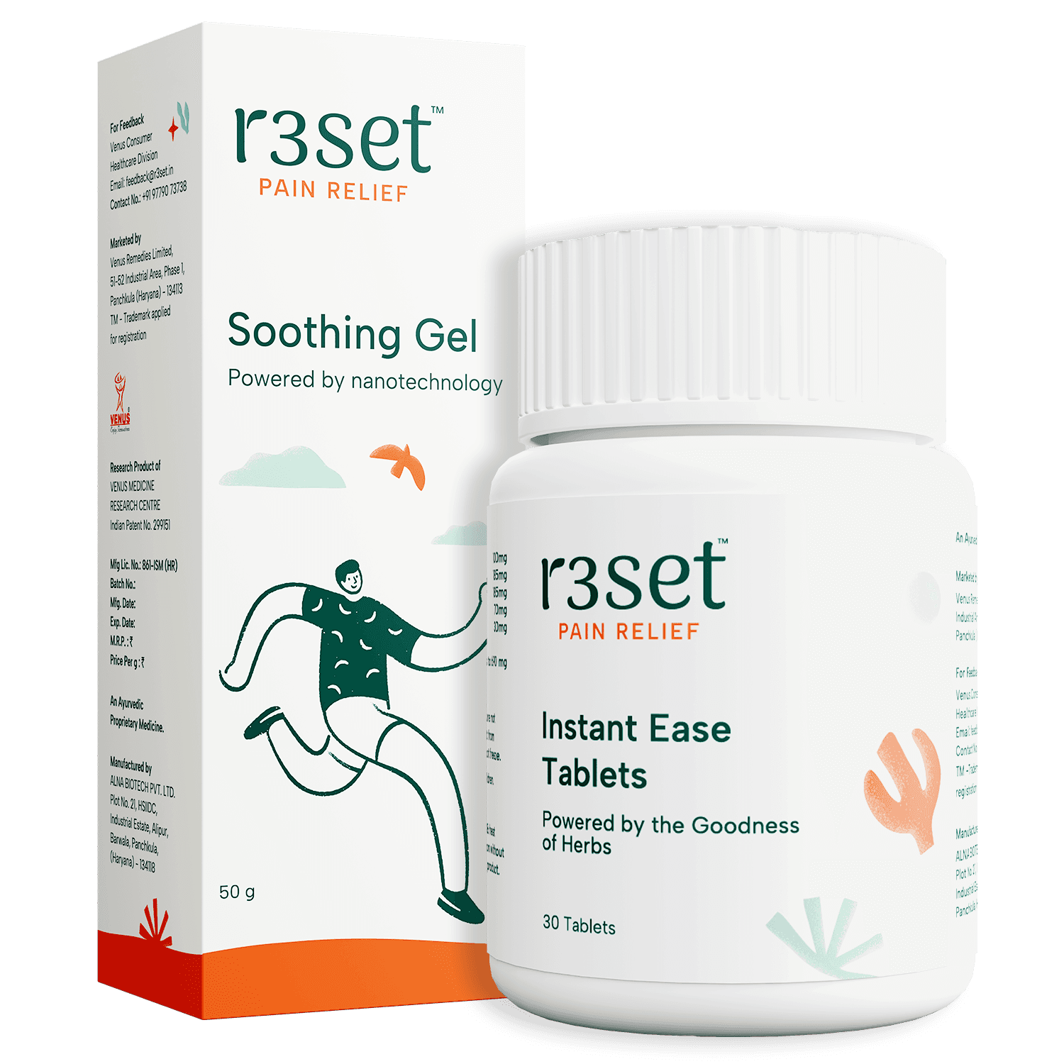 Reset Soothing gel and Tablets 30 combo