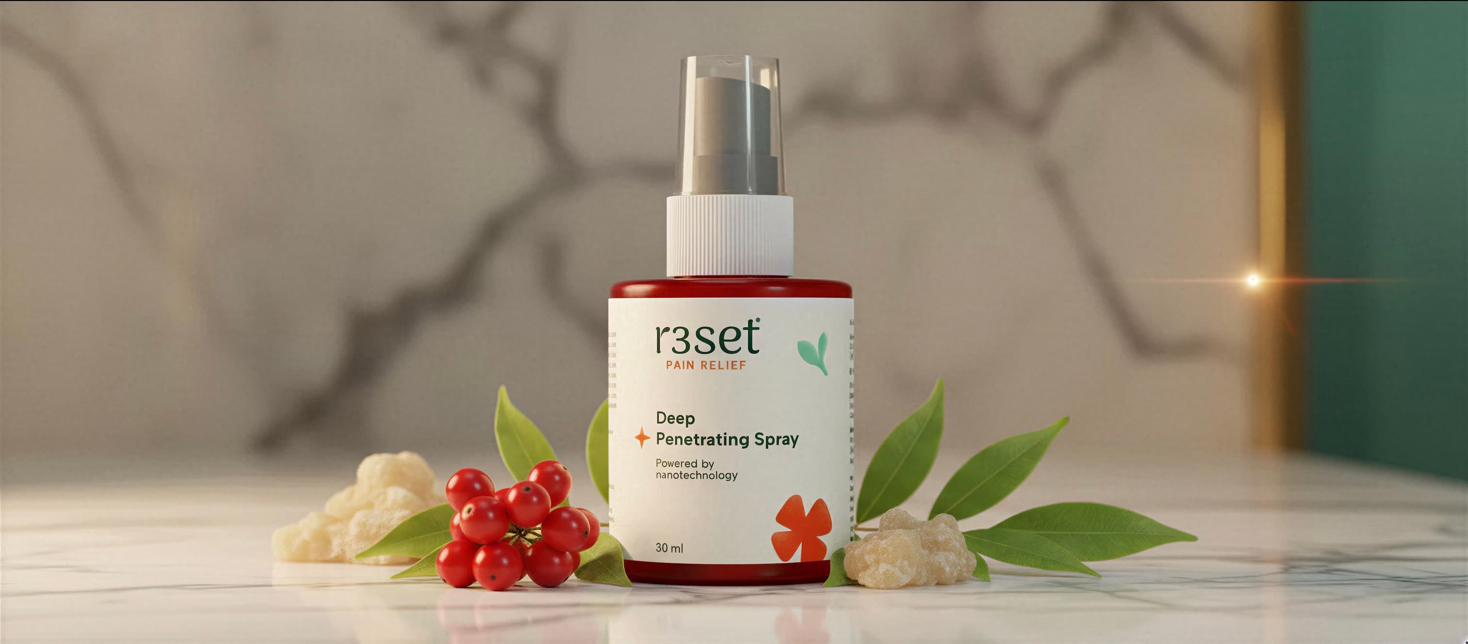 Reset pain relief spray for muscle and joint comfort